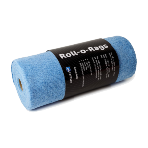 Autofiber [Roll-o-Rags] Microfiber Towels on a Roll 12"x12" - 30/roll — Blue